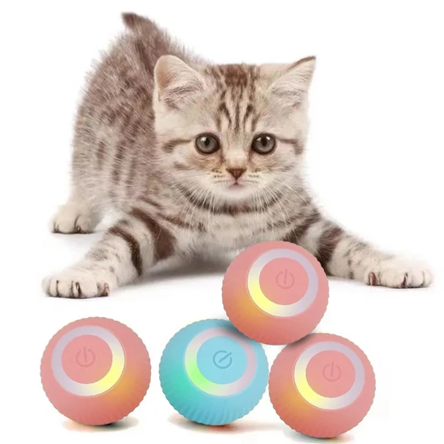 Electric Cat Ball Toys Smart Automatic Rolling Cat Toys for Cats Training Self Moving Kitten Exercise Toys Pet Accessories 1