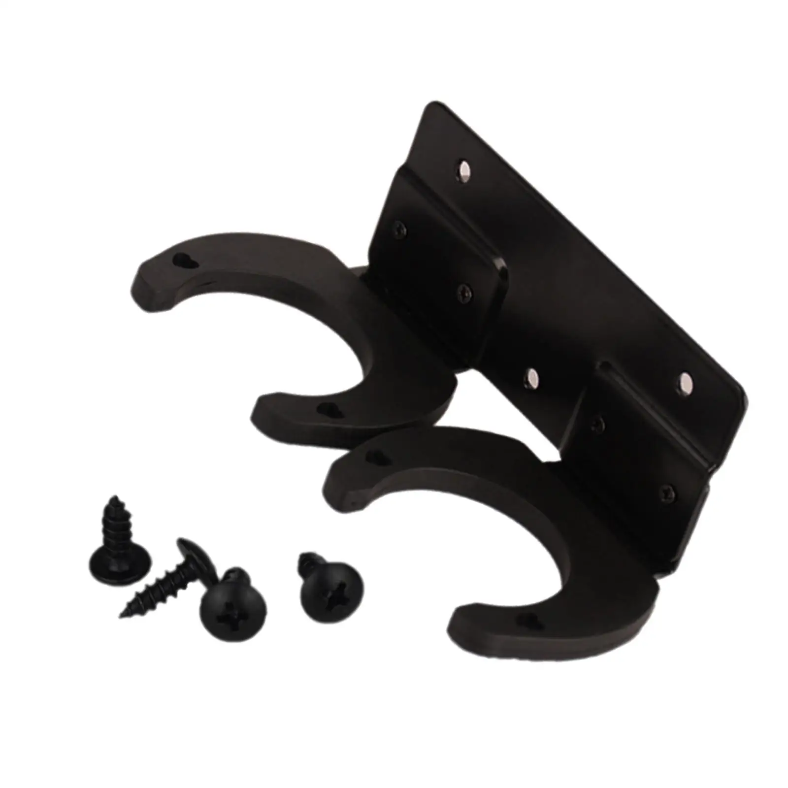 Universal Wireless Microphone Hook Holder Stands Wall Hanger Rack Clip Clamp Brackets Wall Mounted for Home Office Double Hook