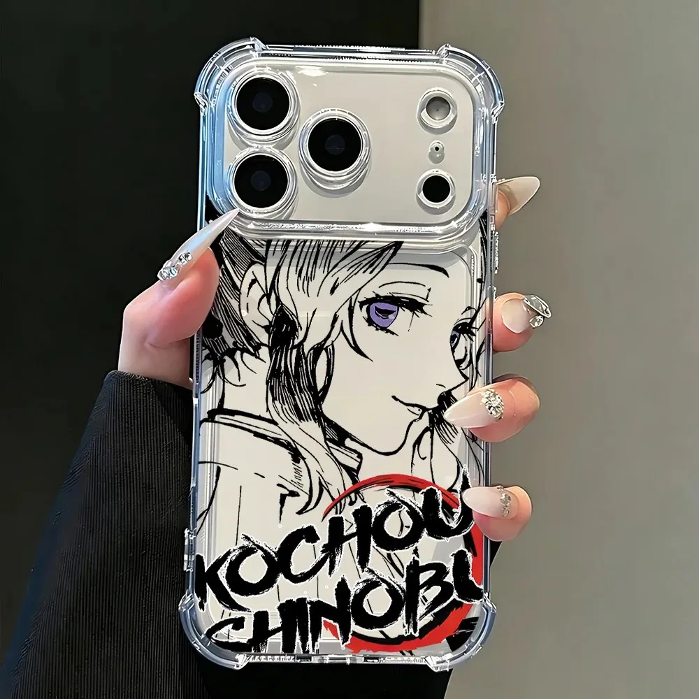 Clear TPU Anti-Fall Phone Case with New Demons Slayers Design