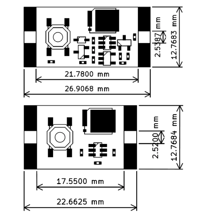 LAUBEI 10 Stück/1 Stück XL-10AL XL-10AH Single Bond Button Bistabiles Micro One Key Switch Modul 3,5–5,4 V 4,5–26 V 300 nA 1,3 uA Last 10 A – Detail 1