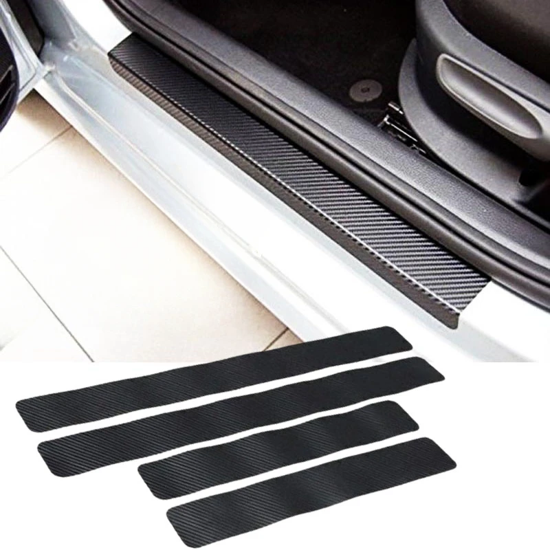 

Car Scuff Plate Door Threshold Sill Stickers Auto Cover Door Sill Side Mirror Anti Scratch Tape Waterproof Protection Film