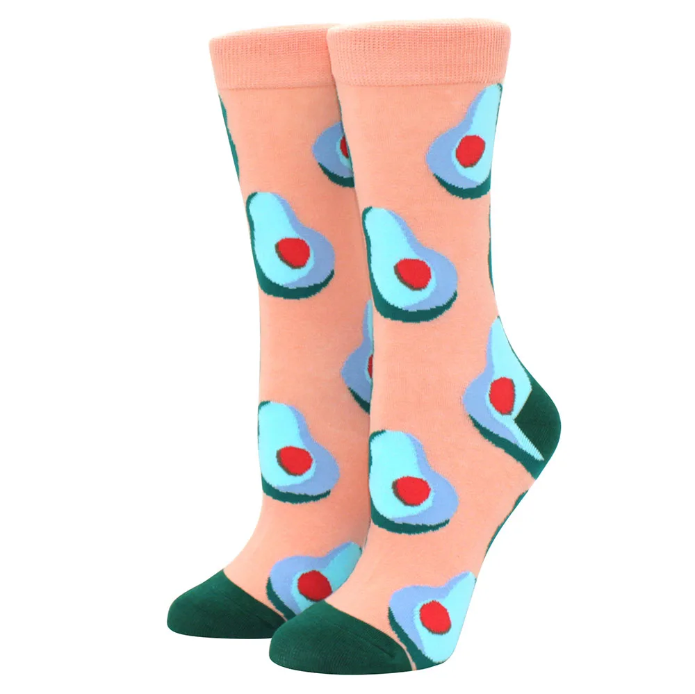 Colorful Women's Cartoon Animal & Fruit Socks - Cute Kawaii Trendy Harajuku Happy Socks