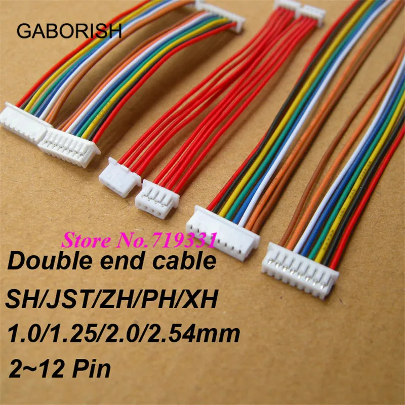 2 X JST-SH 1.0mm 10-Pin Carcasa De Conector Hembra Micro Mini Enchufe 200mm Cable 