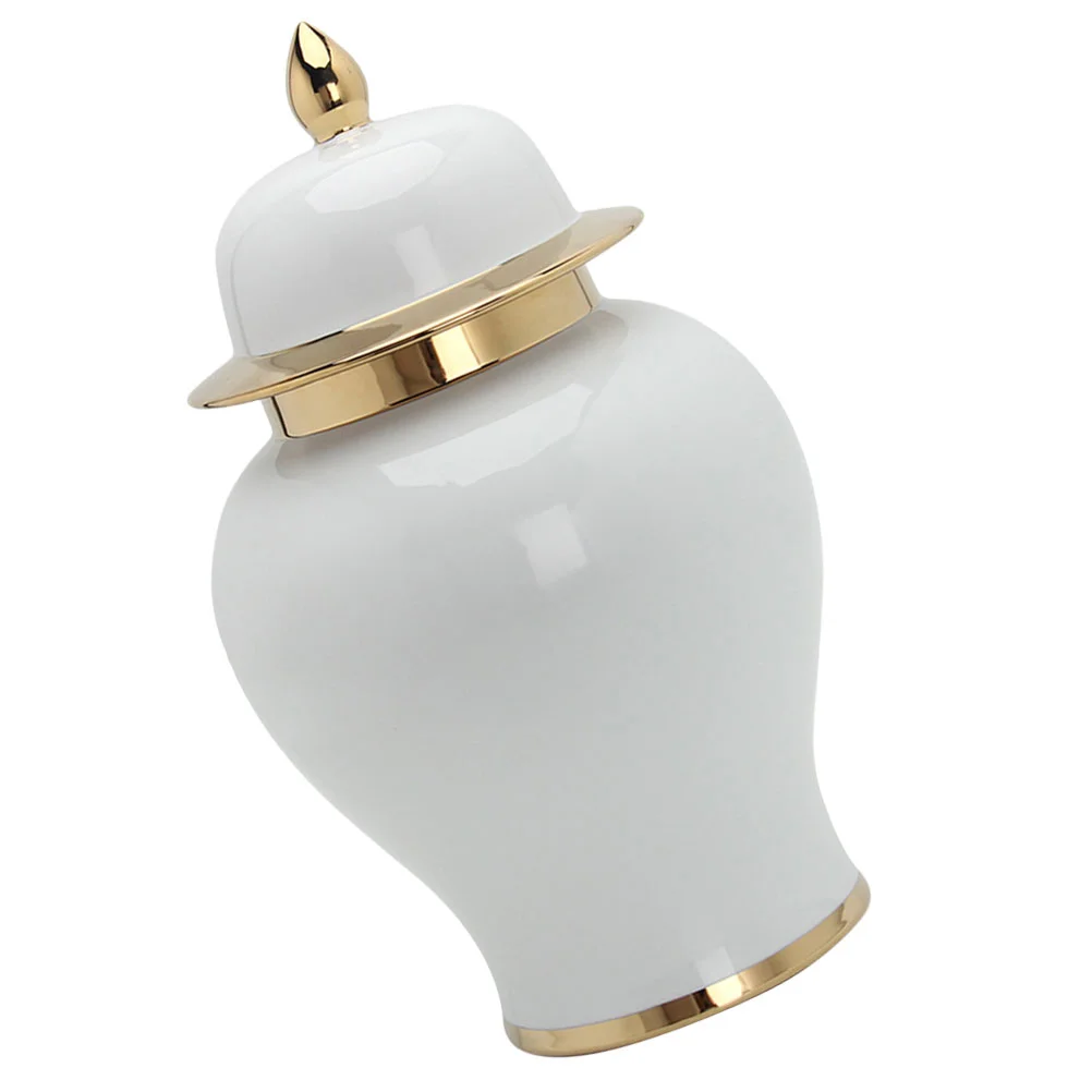 

White Ceramic Tea Canister Porcelain Airtight Loose Tea Container Tea Coffee Storage Jar