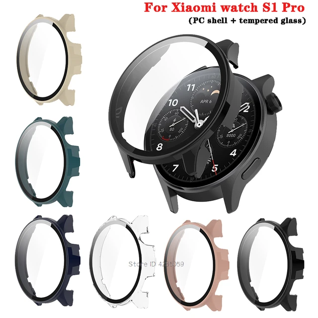 2 In 1 Film + Case For Xiaomi Watch S1 Pro Screen Protector Sleeve PC Shell