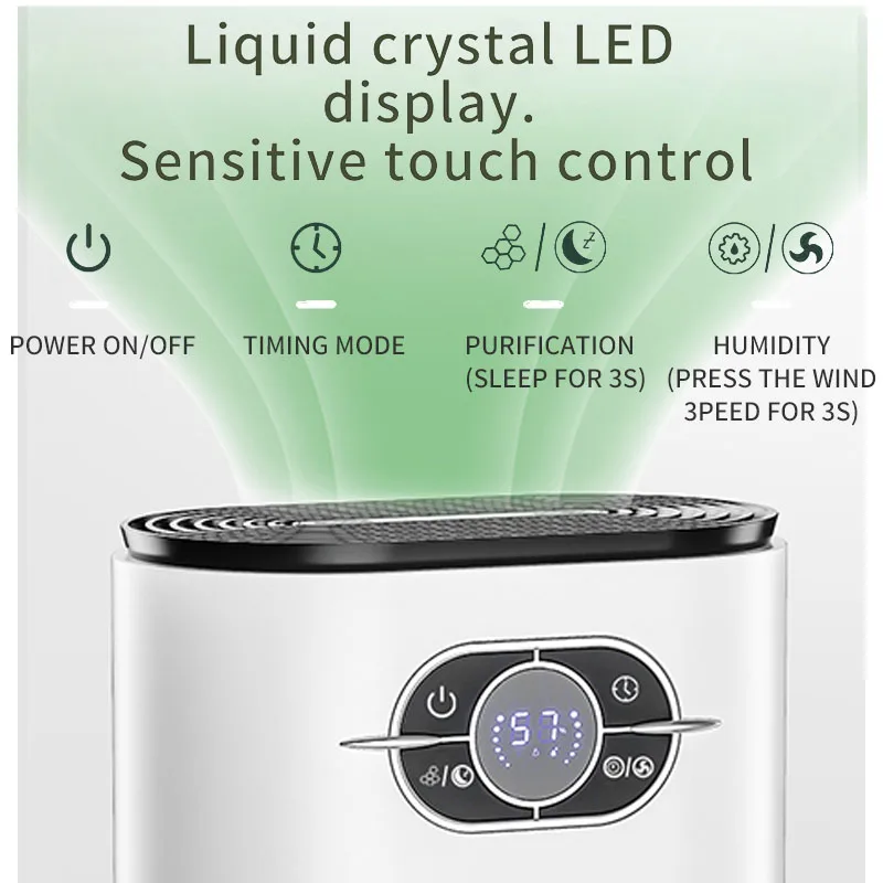 Déshumidificateur 2l pour déshumidificateur d'air domestique Mini séchoir  d'air de salle de bain absorbeur d'humidité intérieur résistant à  l'humidité