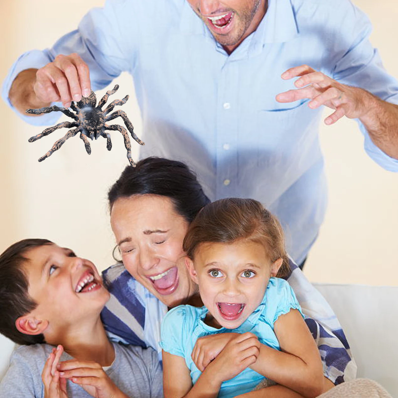 Prank Toys Joke Toys Tricky Toy Spider Box Childrens Toys Realistic Giant Spider Toys Simulated Spider ABS Toys Scary Fake Spiders Giant Action Models Gifts For Girl And Boy