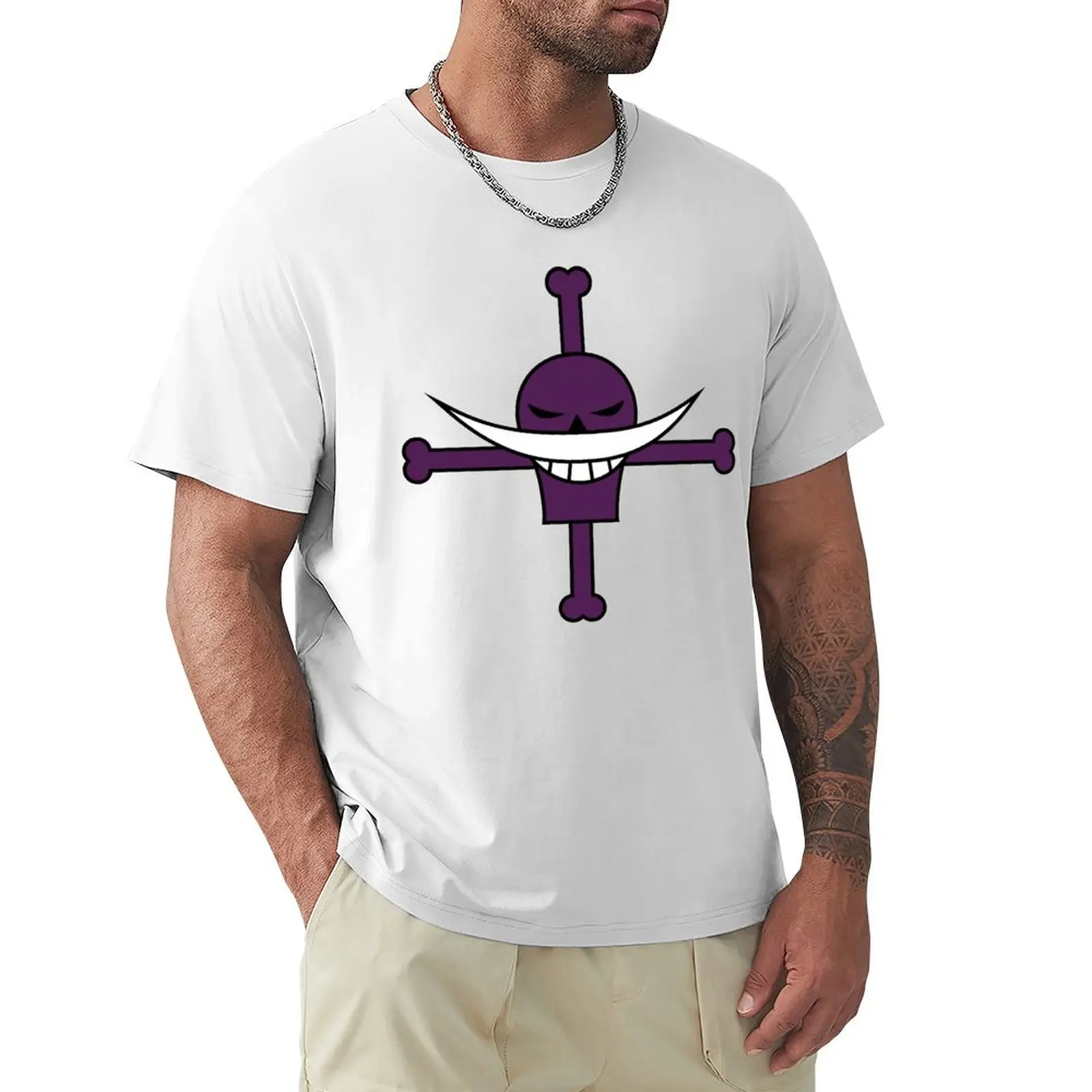 

Shirohige T-shirt korean fashion boys whites for a boy summer top men t shirt