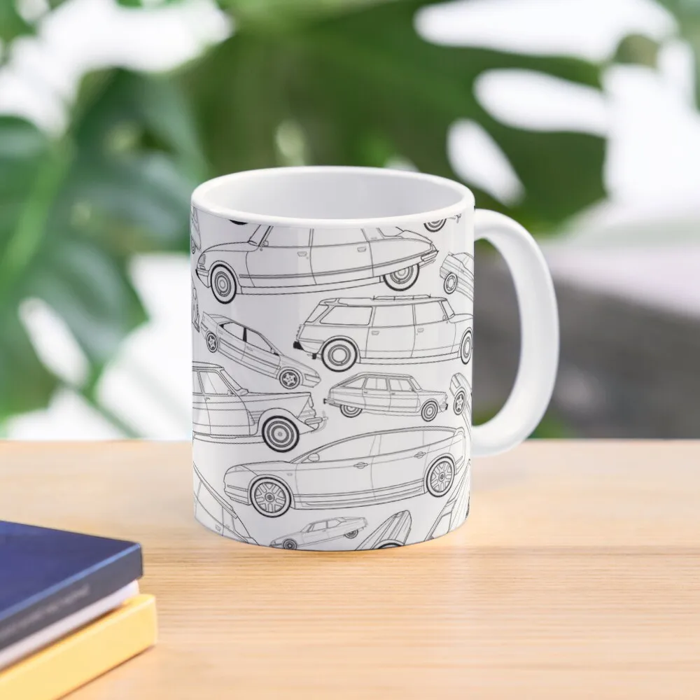 

Jumbled up Classic Ci troen Cars Coffee Mug Coffee Mugs Ceramic Cups Creative Coffee Travel Mug Mugs Coffee Cups