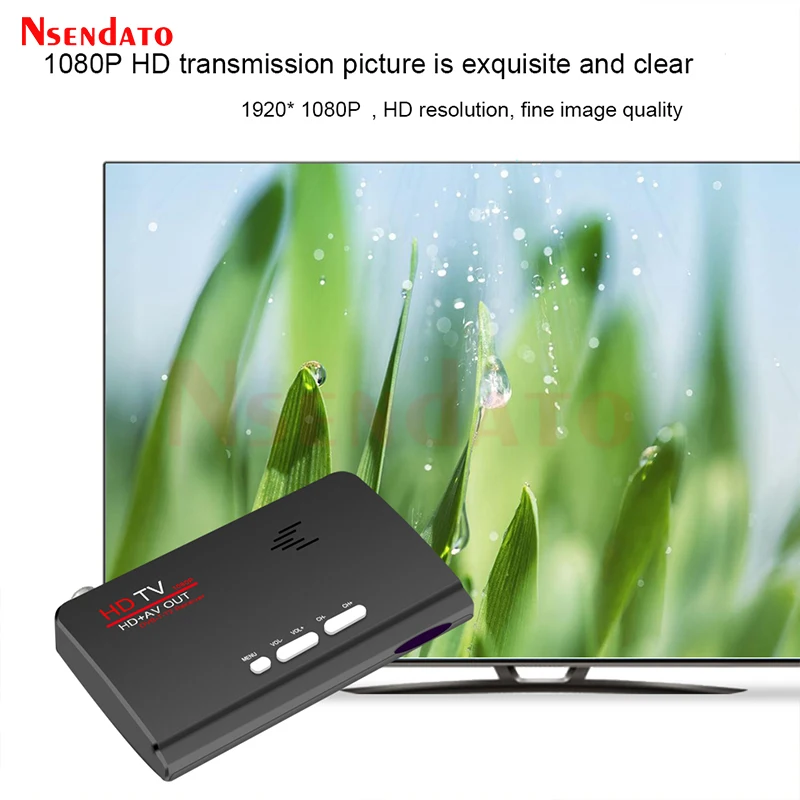 Receptor Terrestre Digital com Controle Remoto hd Dvb t t2 Protocolo tv Box hd av Cvbs Sintonizador de tv Externo - Image 6