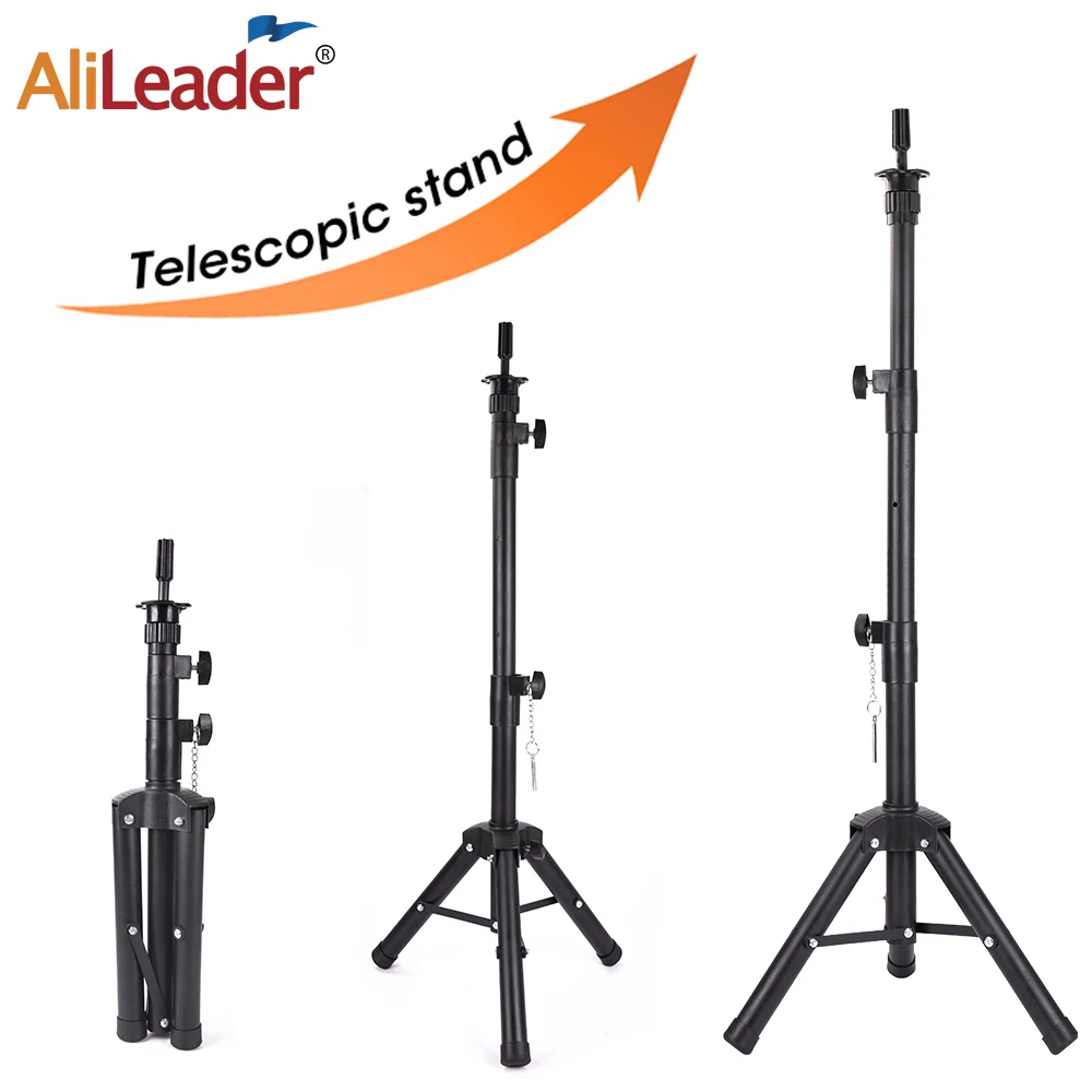 150Cm Black Wig Stand Tripod Adjustale Wig Tripod Wig Stand Mannequin Head  For Wig Head Stand For Making Wig Tete De Perruque - AliExpress