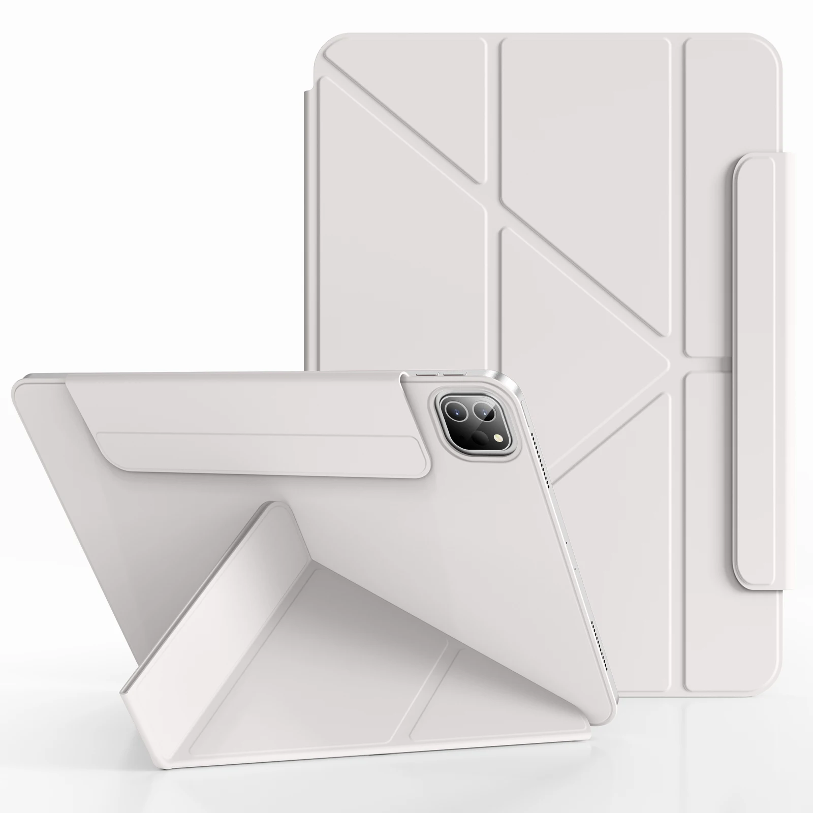 Magnetic Detachable Y-Shaped Folding Cover Case