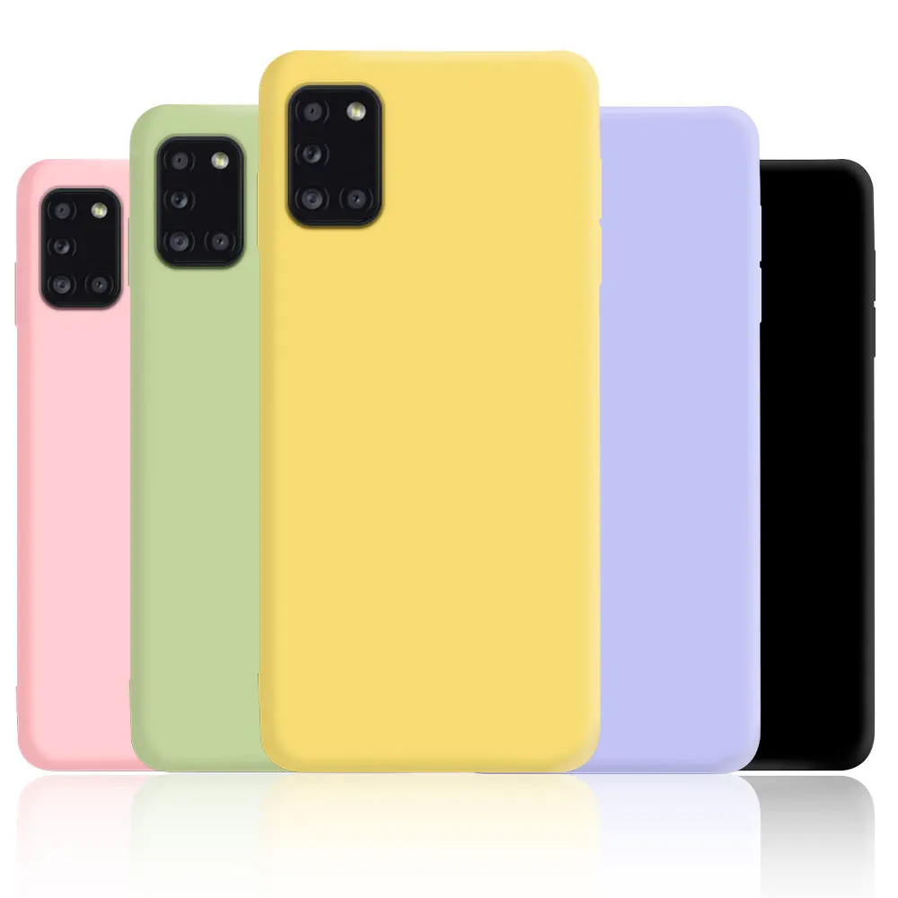 Vibrant Candy Color Silicone Phone Back Cover Case