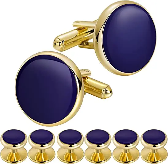 2PCS Fashion Men Shirt Cufflinks Copper Jewelry Cuff Buttons Wedding Cufflinks - View #6