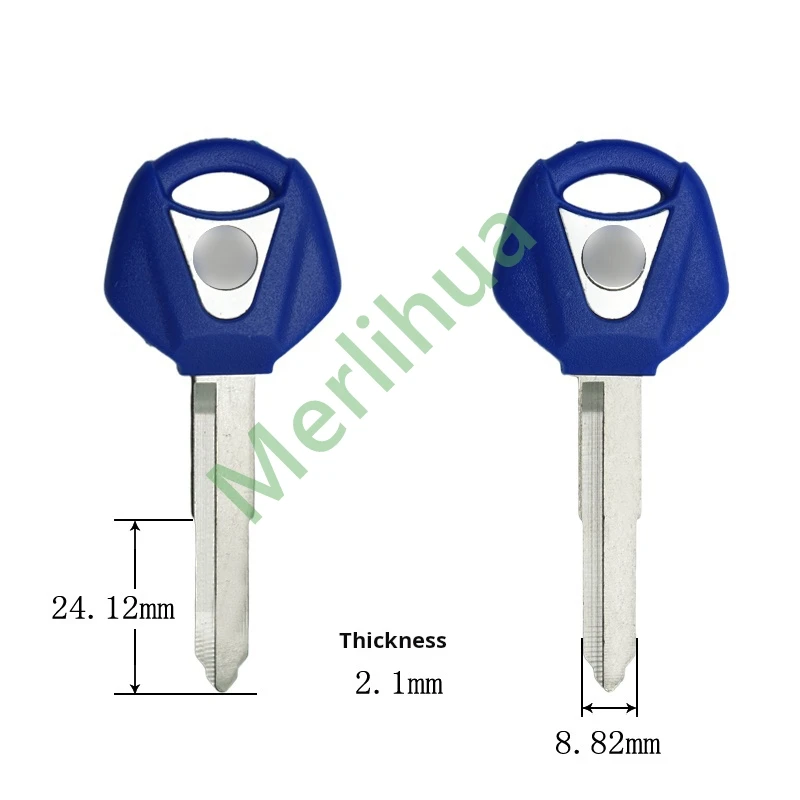 Motorcycle Emergency Key Yamaha motorcycle key, suitable for: Yamaha XJ6 FZ6 FZ1 FZ8 R1R6 MT-07 MT-09 motorcycle key embryo(Can install chips)