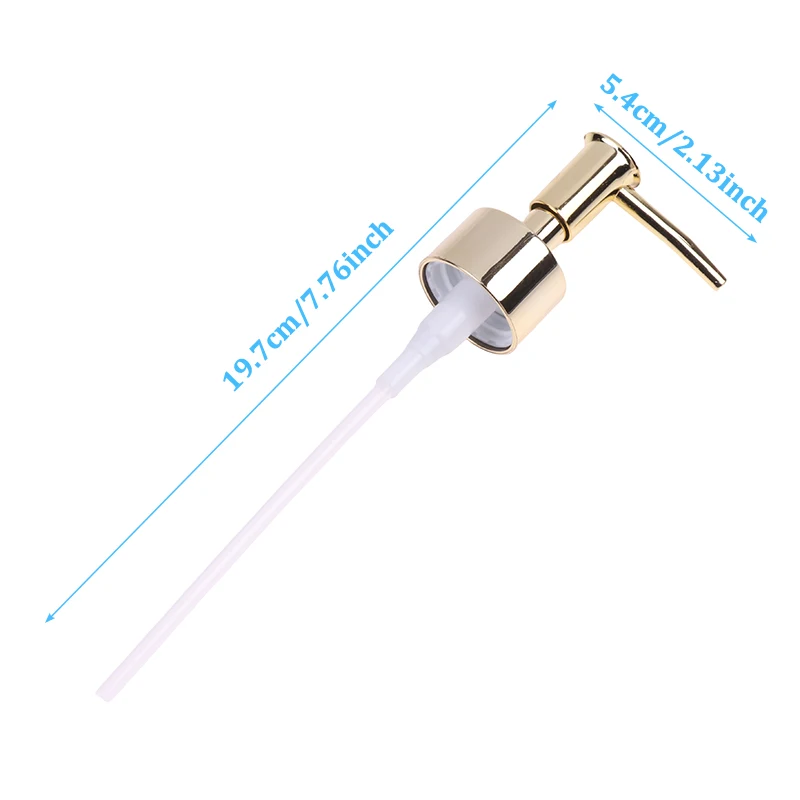 1PC Metal Bathroom Liquid Soap Dispenser Toilet Hand Replacement Lotion Shampoo Pump with Plastic Jar Tube for Bathroom 5