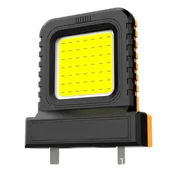 High - Power Rechargeable Work Light with LED for Outdoor Construction Use (Orange)