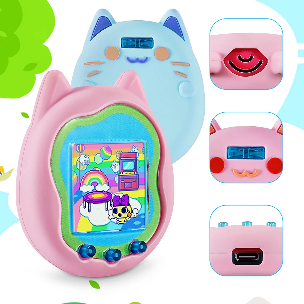 Cute Silicone Case for Virtual Interactive Pet Game Machine Screen Protector for Tamagotchi Uni Cartoon Protective Cover