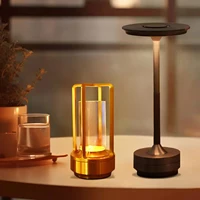 Wireless Table Lamp LED Touch Sensor Desktop Night Light Rechargeable Reading Lamp for Restaurant Hotel Bar Bedroom Decor Light 1