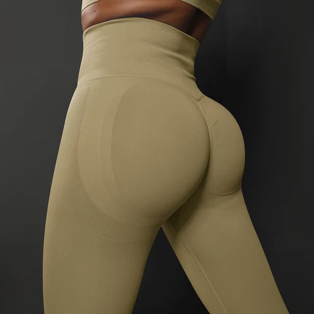 82905-8746f6.jpg Leggings de yoga taille haute pour femmes, sans couture, effet push-up, pour le sport, le fitness, la course à pied, rehaussement des hanches, très élastiques, pour la gym
