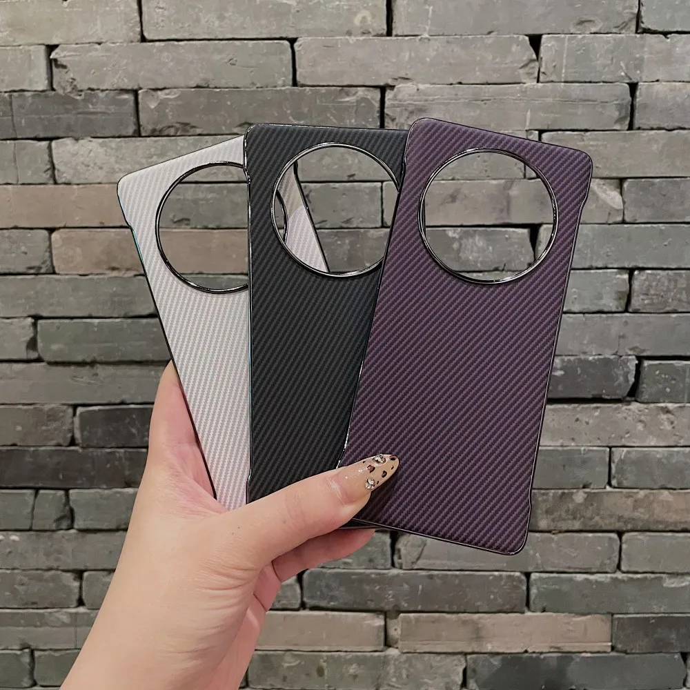 Luxury Plating Carbon Fiber Pattern Protective Back Cover Case