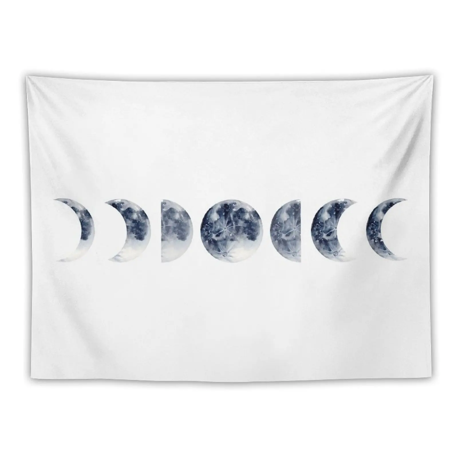 

Moon phases in a row | Watercolor Tapestry Aesthetic Room Decor Tapete For The Wall Tapestry