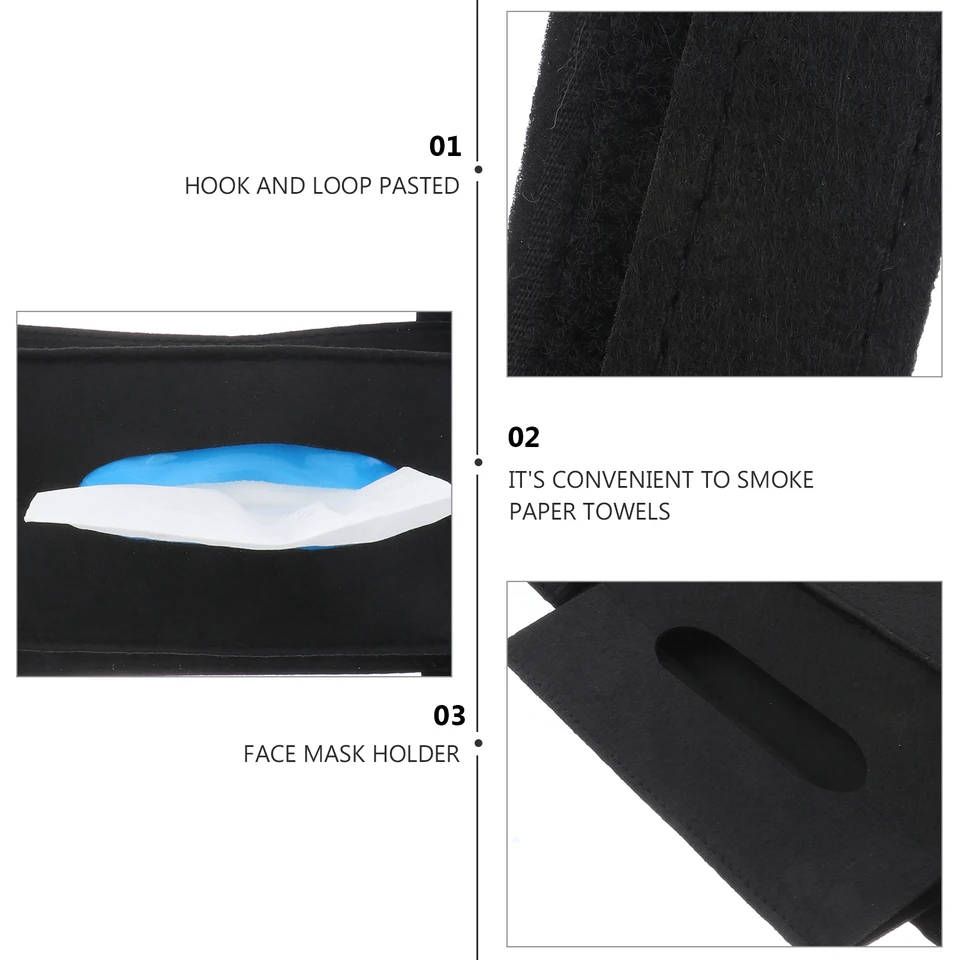Caja De Pañuelos Soporte For Pañuelos For Visera De Coche, Clip For Toalla De Papel Colgante