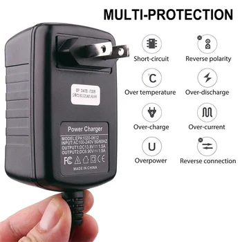6V 12V 1.5A Automatic Battery Charger Maintainer Car Automatic Float Charger Motorcycle Lawn Mower Tractor Lead-acid AGM GEL Toy 5