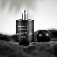 MAN in black Men's Perfume - Woody Tobacco Scent man Rum Tobacco EDT perfume Leather Long Lasting Evening Fragrance