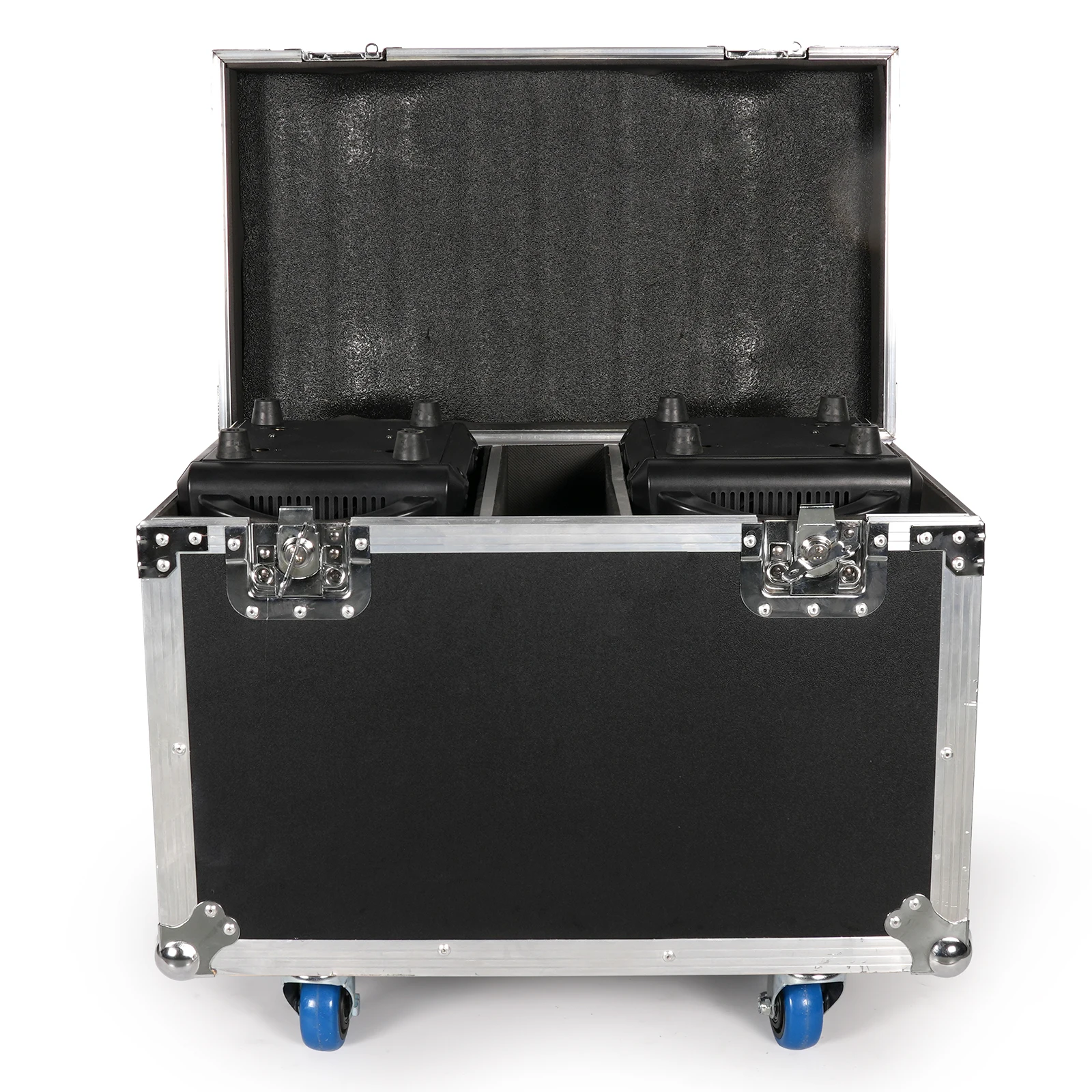Fieryzeal Airline Case Heavy-duty Gator Case with Built in Wheels Handle for (2) 19x15W Moving Head Light Stage Light Flycase 2
