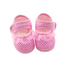 Newborn Baby Shoes Dot Mesh Knot Soft Sole Walking Shoes Infant Baby Non-slip Cloth Bottom Shoes 1