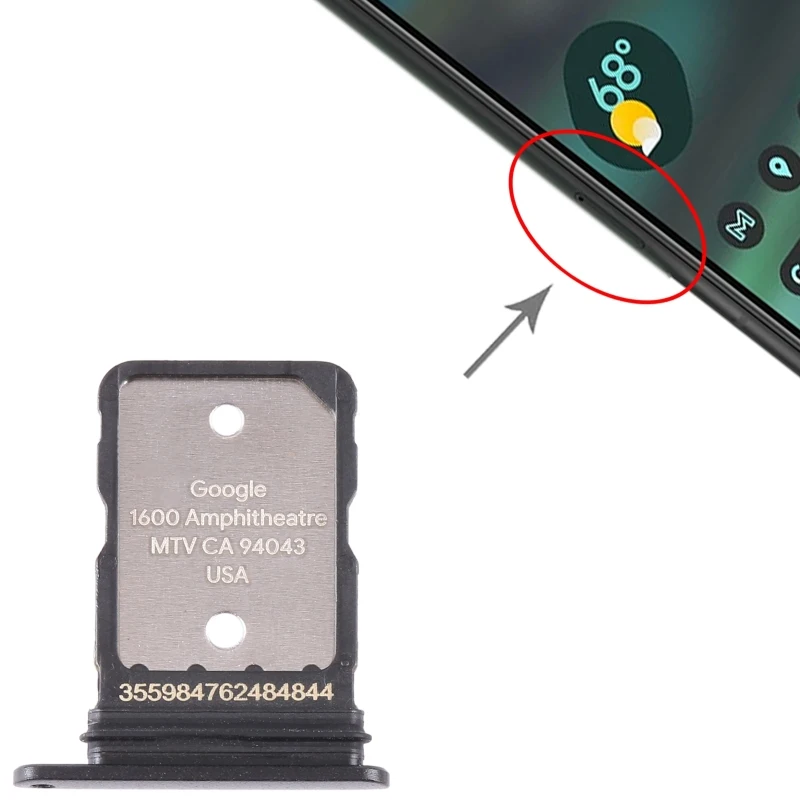 For Google Pixel 6A Original SIM Card Tray with SIM Pin