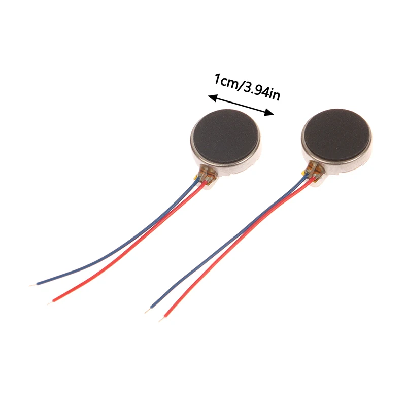 10Pcs/Lot Mini Vibration Motor DC 3V 12000rpm Flat Coin Button-Type Micro DC Vibrating Motor For Mobile Cell Phone Pager Tablet