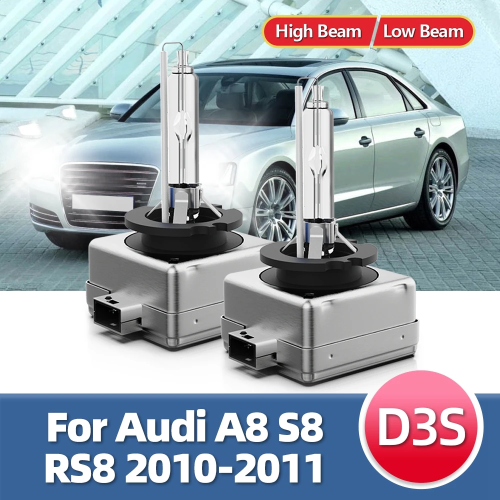 2 Pz 12V 35W Faro Xenon 6000K D3 Hid Auto Lampadina D3S Dc Xenon Per Audi A8 S8 Rs8 2011 2010