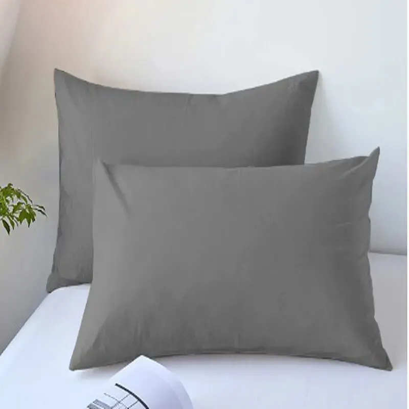 Set of 2 Luxury Brushed Pillowcases, Soft & Breathable Covers