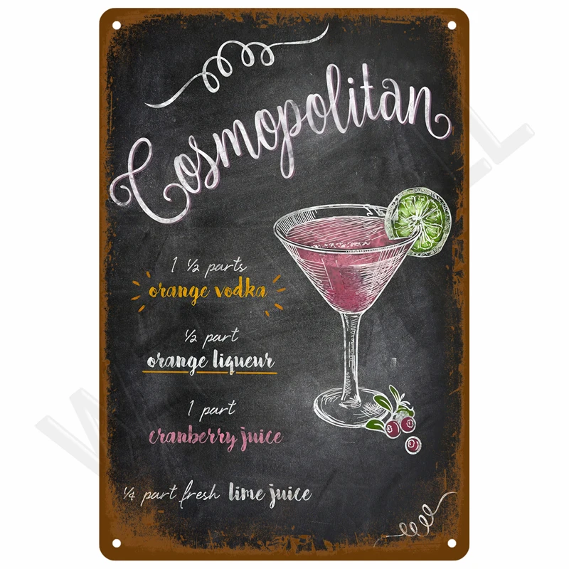 Vintage Blechschild Home Decor Artikel Wanddekoration Kunst Wandbild Raumdekoration Artikel Dekor Männer Retro Metallschild Platte Bar Poster – Detail 22