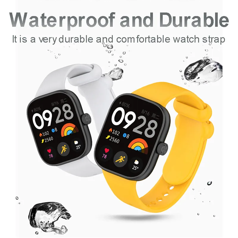 Silicone Sports Band with Soft Case Protector - Replacement Watchband Accessories