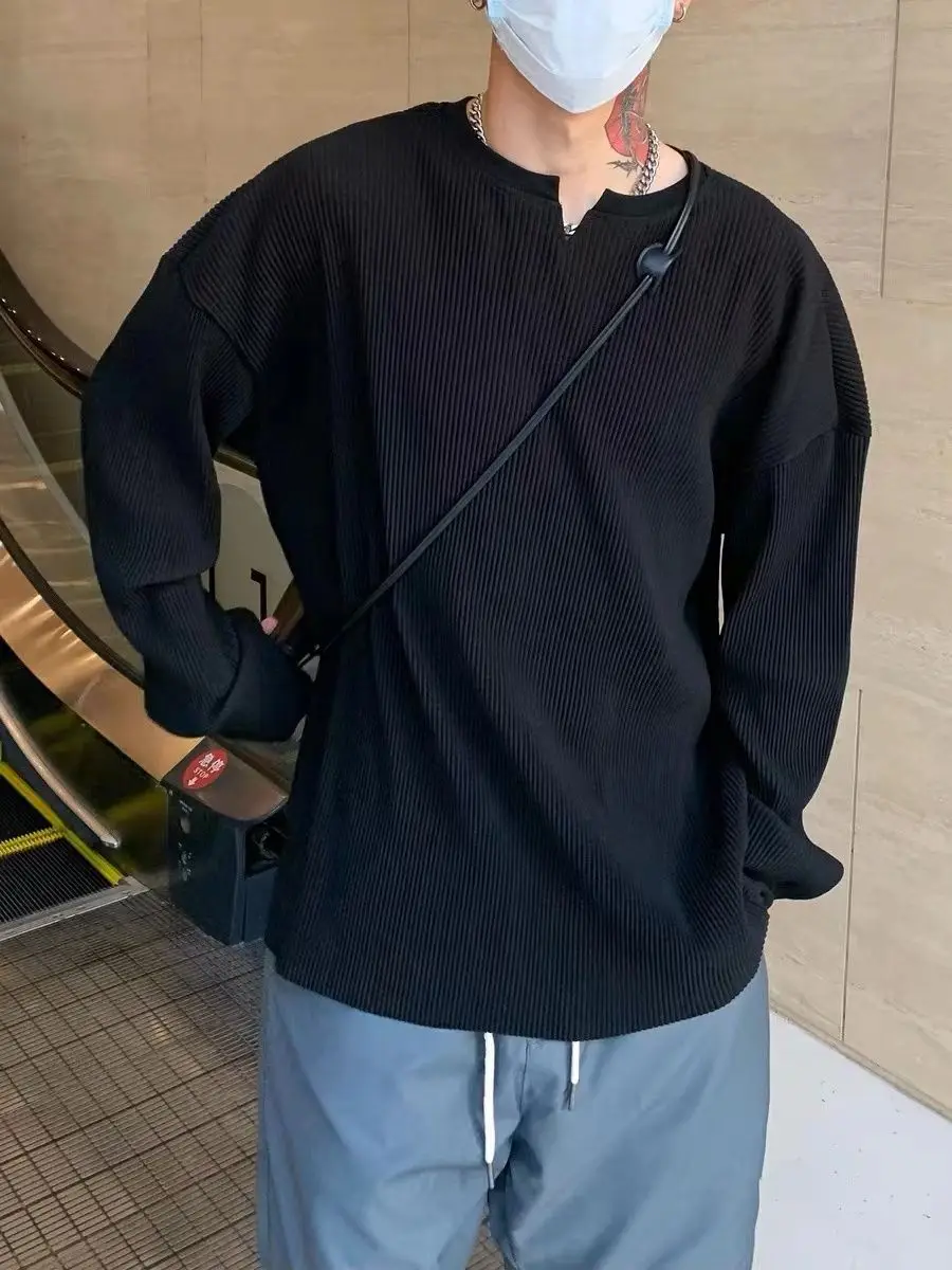 Men’s V-Neck Henley Shirt 3