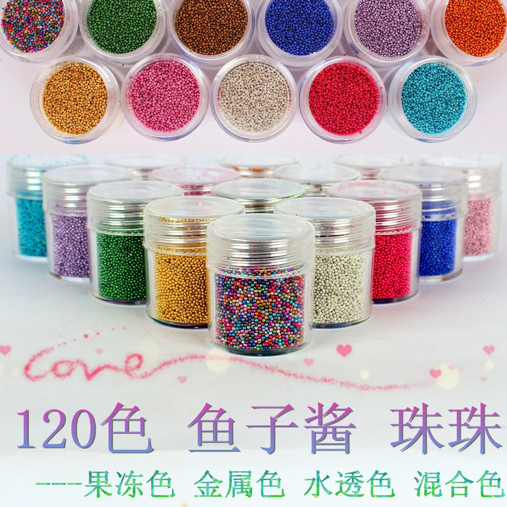 Caviar beads nail art small round bead color steel beads, glitter, sequins, nail art accessories 2