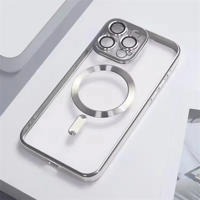 Deluxe Transparent Magnetic Protective Phone Case with Magsafe Compatibility