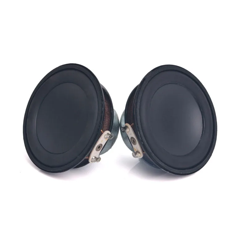 52MM 3 Ohm 8W Full Range Audio Speaker Unit 2pcs 18 Core Rubber Edge For Home Theater Sound Loudspeaker DIY 2 Inch