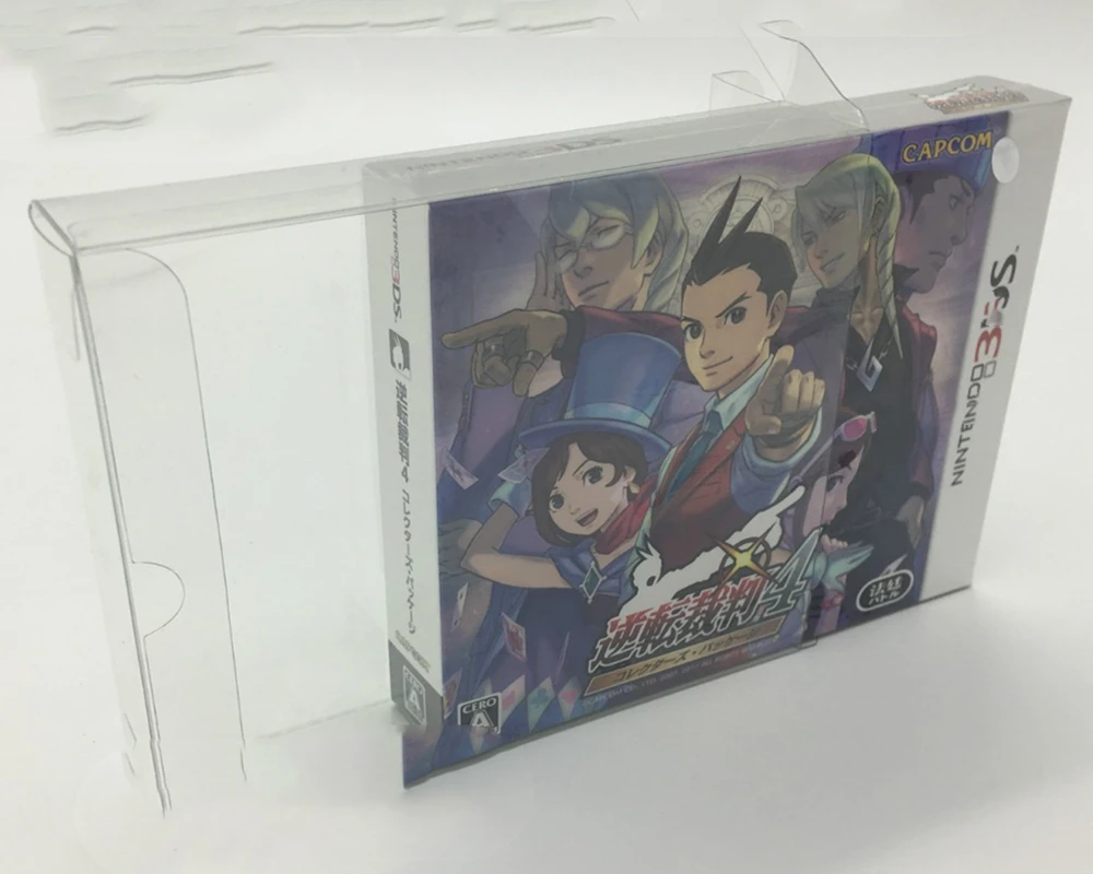 Custodia Protettiva Trasparente Per Nintendo 3Ds/Apollo Justice: Ace Advanced Collect Boxes Custodia Per Giochi Tep Storage Custodia Trasparente