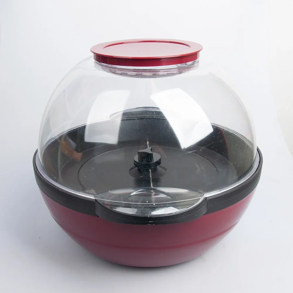 Houselin Popcorn Machine Electric Hot Oil Large Lid Convenient Nesting Storage