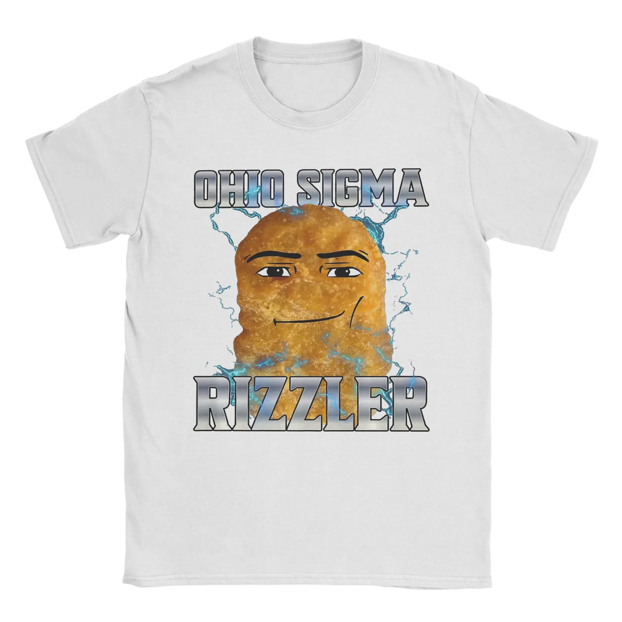 Ohio Sigma Rizzler T-Shirt for Men  Funny 100% Cotton Tee Shirt Round Neck Short Sleeve T Shirt Summer Tops