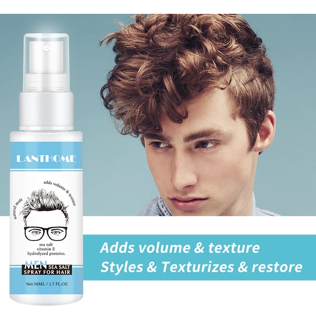 Men Sea Salt Spray for Volumizing Hair Spray Dry and Moisturizes Dry Ends  for Silky Hair Repair Damage Hairs Styling 50ml - AliExpress