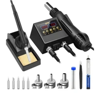 G6DA Hot Air Rework Soldering Station With Heat Guns Set Temperature LED Screen Display For Electronics Repair Accessories 2