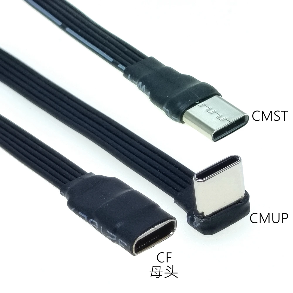 Cavo USB C A Spirale Angolato 90° - Prolunga Da USB 2.0 A Tipo C Per Ricarica Rapida E Sincronizzazione Dati - Cavo A Molla Per Smartphone E Tablet - Nero