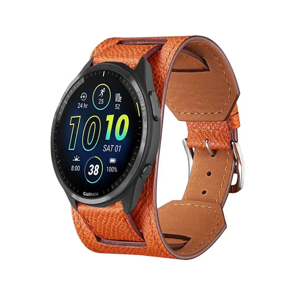 Premium Leather Smartwatch Strap – Universal Fit, 20/22mm