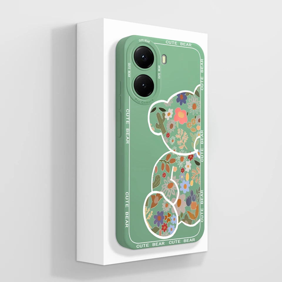 Sun Cat Flower Durable Shockproof Non-slip Liquid Soft Phone Case Cover