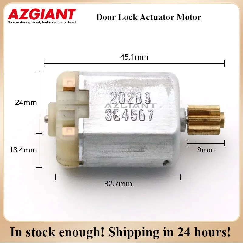 Azgiant Motor In Door Lock Attuatori 9T Gear Per Audi A4 Quattro Rs3 S4 B7 12V Dc 20283 3 E4567 Car Central Door Lock Motor Tools